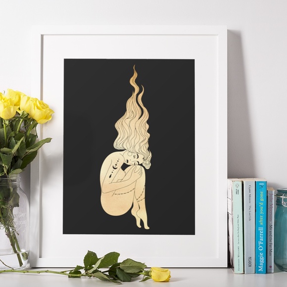 Virgo Wall Art Celestial Zodiac Print Poster Unframed - Picture 3 of 5